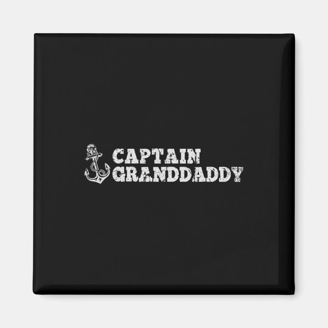 Aimant Capitaine Papy Voile Bateau Bateau Ancre Amusement (Devant)