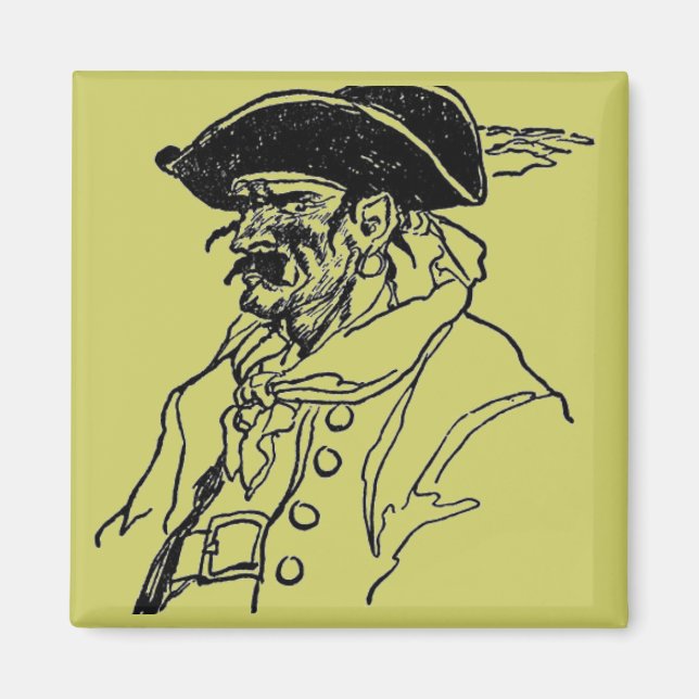 Aimant Capitaine pirate (Devant)