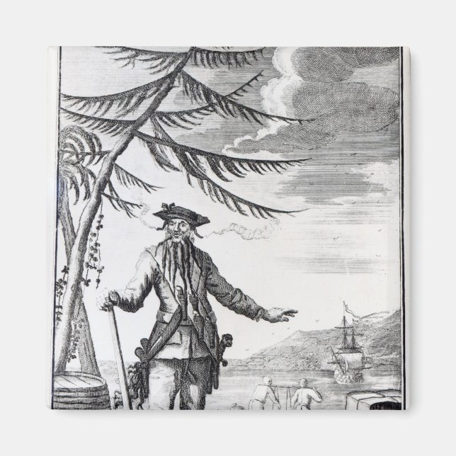 Aimant Capitaine Teach, communément appelé Barbe noire (Devant)