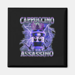Aimant Cappuccino Ino Amateurs de café Italien Brainrot m