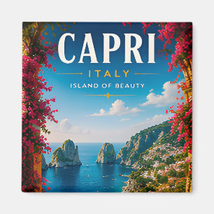Aimant 🏝️ Capri Italie Évasion Côtière Décoration Maison