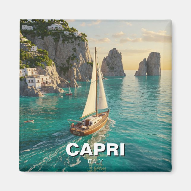 Aimant Capri Italie Voyage (Devant)