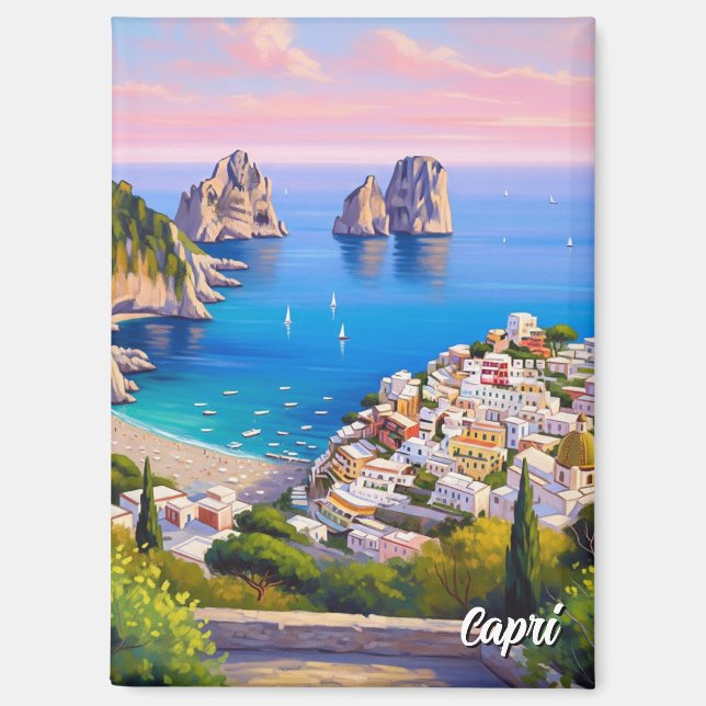 Aimant Capri Italy Paiinting (Recto)