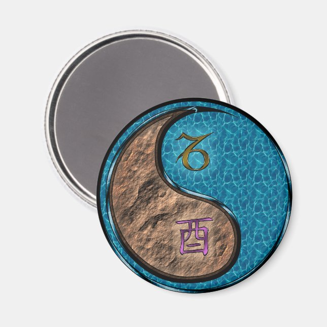 Aimant Capricorne & Coq d'Eau (Recto/Verso)