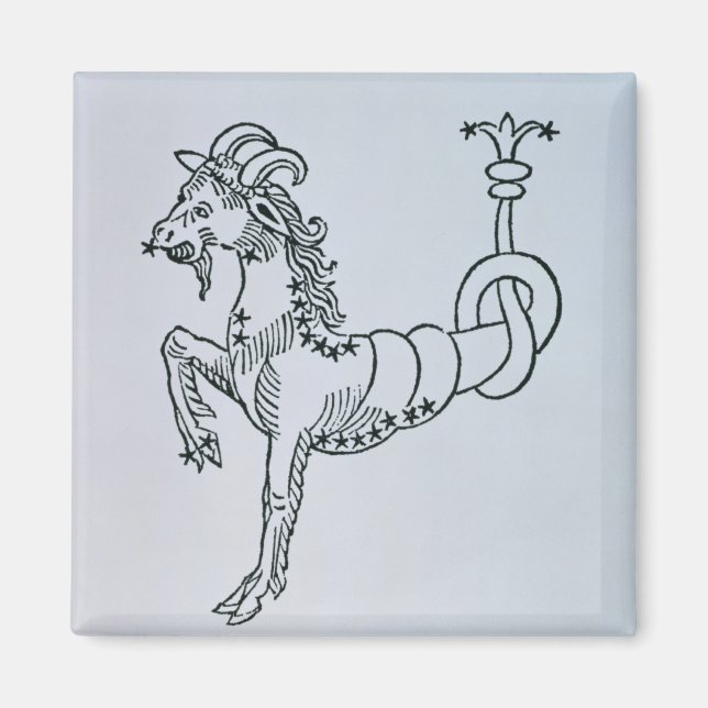 Aimant Capricorne (la chèvre) une illustration du 'Poe (Devant)