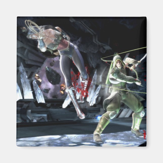 Aimant Capture d'écran : Wonder Woman vs Green Arrow (Devant)
