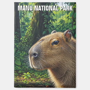 Aimant Capybara dans le parc national de Manu Pérou