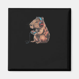 Aimant Capybara Player Immersion Totale Dans Le Travail V
