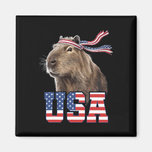 Aimant Capyra Usa Drapeau Américain Patriotique Hommes Fe