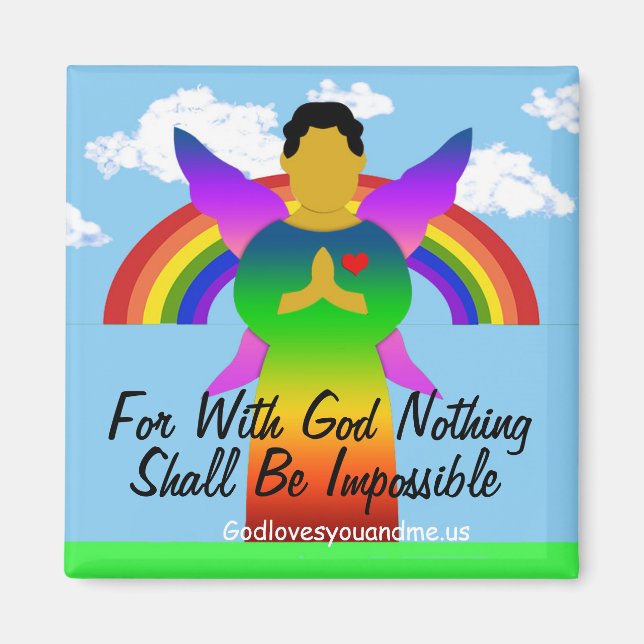 Aimant Car Avec Dieu, Rien Ne Sera Impossible (Devant)