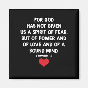 Aimant Car Dieu Ne Nous A Pas Donné Un Esprit De Peur