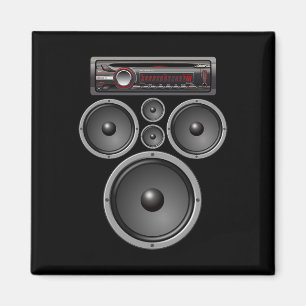 AIMANT CAR STEREO SPEAKERS SYSTÈME AUDIO HALLOWEEN COSTUM