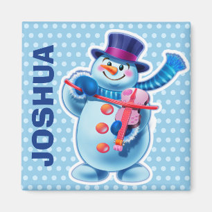 Aimant Caractères faits sur commande de bonhomme de neige