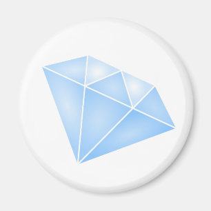 Aimant Carat diamant bleu brillant