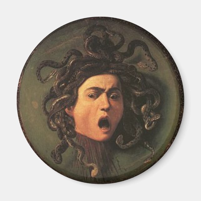 Aimant Caravaggio - Medusa - Classic Italian Artwork (Devant)