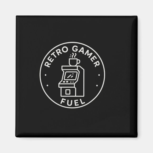 Aimant Carburant de jeu rétro pour arcade pour papas des  (Devant)