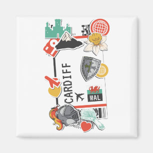 AIMANT CARDIFF DE PASSE D'EMBARQUEMENT WALDS