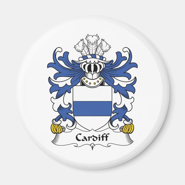 Aimant Cardiff Family Crest (Devant)