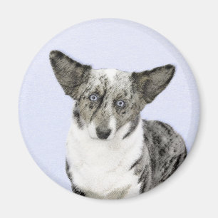 Aimant Cardigan Welsh Corgi Peinture - Art Chien original