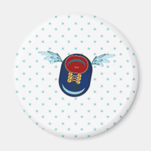 Aimant Caricature à chaussure mignonne