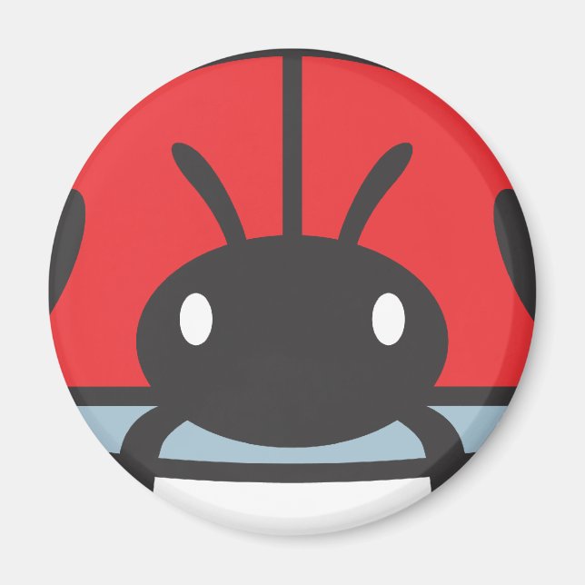 Aimant Caricature cool Red Ladybug (Devant)