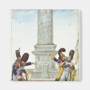 Aimant caricature des soldats chez le Colonne Vendome