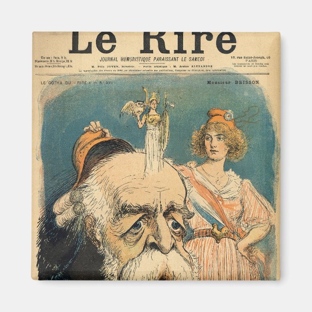 Aimant Caricature d'Henri Brisson, (Devant)