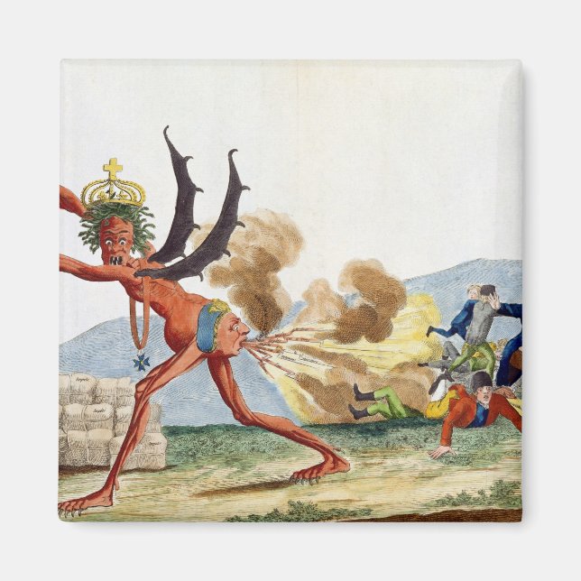 Aimant Caricature du gouvernement anglais, 1793 (Devant)