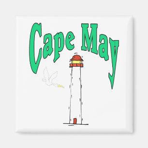 Aimant Caricature du phare du Cap May