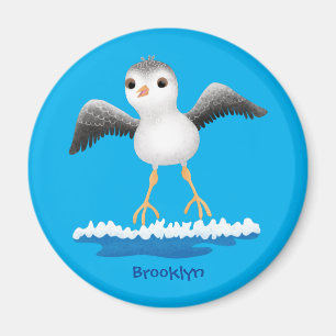 Aimant Caricature en bécasseau mignon