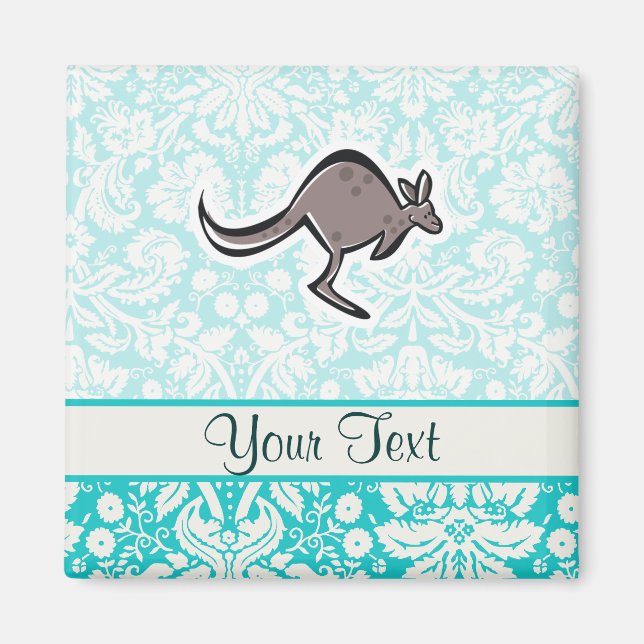 Aimant Caricature mignon Kangaroo (Devant)