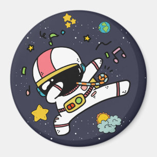 Aimant Caricature spatiale astronaute
