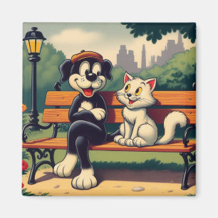 Aimant Caricature vintage pour chien/chat