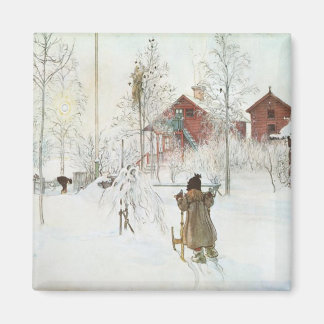 Aimant Carl Larsson Front Yard et Wash House