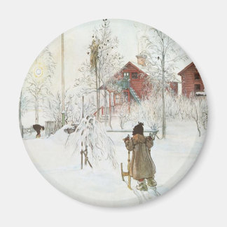Aimant Carl Larsson - Front Yard et Wash House