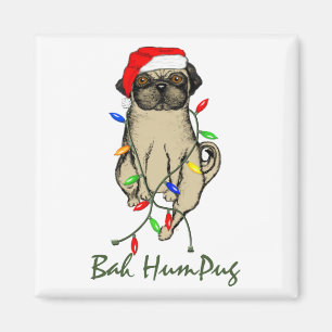 Aimant Carlin Chien Bah Humpug Funny Noël
