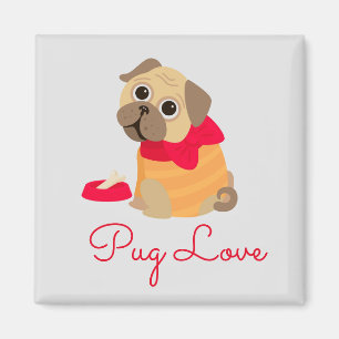 Aimant Carlin chien mignon carlin amoureux des animaux