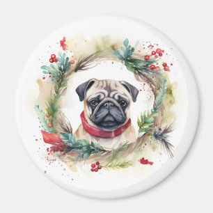Aimant Carlin Noël Wreath Festive Pup
