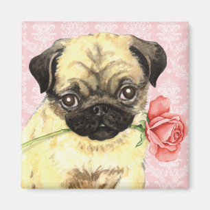 Aimant Carlin rose de Valentine