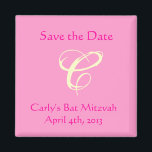 Aimant Carly Rebecca Bat mitzvah Enregistrer l'aimant de<br><div class="desc">Correspond à l'invitation de Carly Rebecca.</div>
