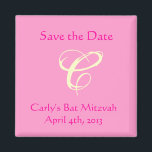 Aimant Carly Rebecca Bat mitzvah Enregistrer l'aimant de<br><div class="desc">Correspond à l'invitation de Carly Rebecca.</div>