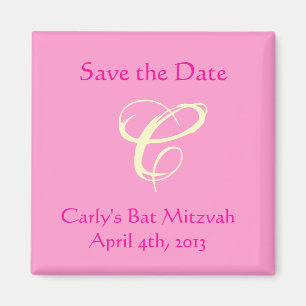 Aimant Carly Rebecca Bat mitzvah Enregistrer l'aimant de