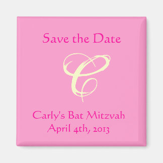 Aimant Carly Rebecca Bat mitzvah Enregistrer l'aimant de