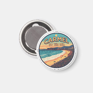Aimant Carmel au bord de la mer californie côte pacifique