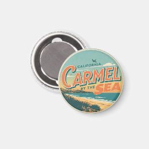 Aimant Carmel au bord de la mer californie côte pacifique