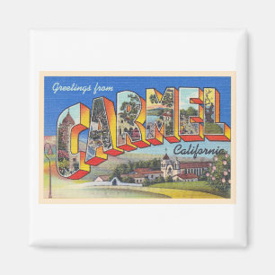 Aimant Carmel California CA Vintage Grande Lettre Carte p