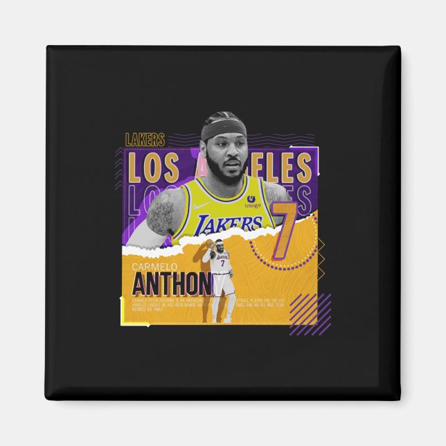 Aimant Carmelo-anthony -basketball-papier-affiche-lakers  (Devant)