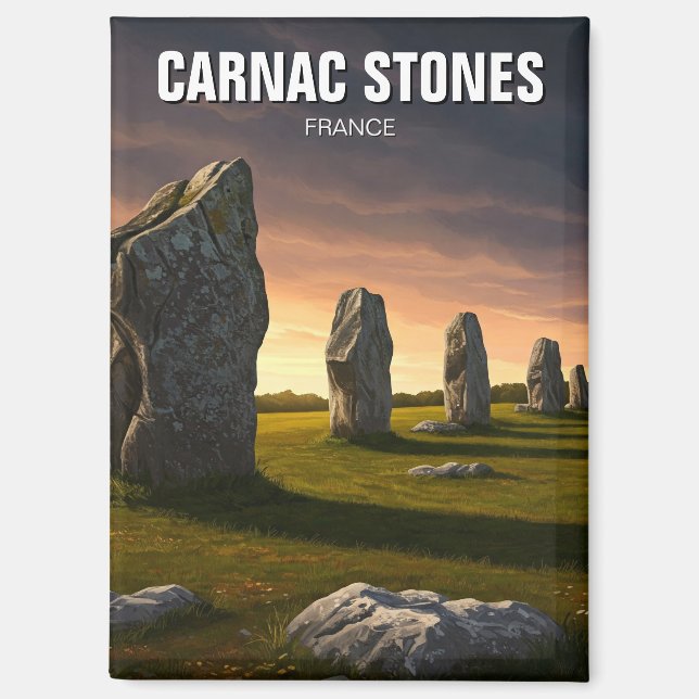 Aimant Carnac Stones France Travel (Recto)