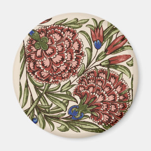 Aimant Carnation Tile Fleur Art antique