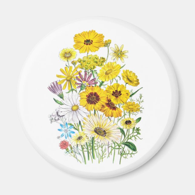 Aimant Carnaval de fleurs (Devant)